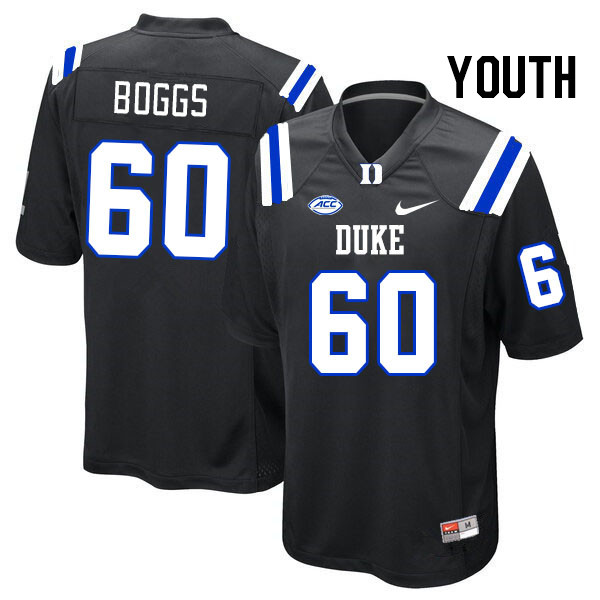 Youth #60 Tony Boggs Duke Blue Devils College Football Jerseys Stitched Sale-Black